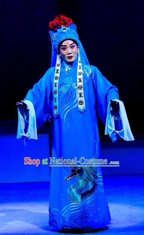 Hua Jian Ji Chinese Guangdong Opera Xiaosheng Apparels Costumes and Headpieces Traditional Cantonese Opera Liang Yicang Garment Young Male Clothing