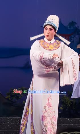 The Romance of Hairpin Chinese Guangdong Opera Young Male Apparels Costumes and Headpieces Traditional Cantonese Opera Scholar Garment Wang Shipeng Clothing