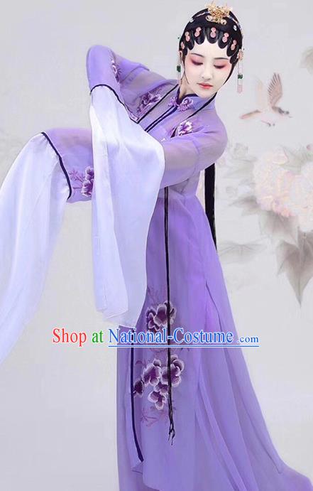 Chinese Traditional Beijing Opera Noble Lady Hanfu Dress Apparels Ancient Drama Ming Dynasty Patrician Female Historical Costumes and Headdress Complete Set