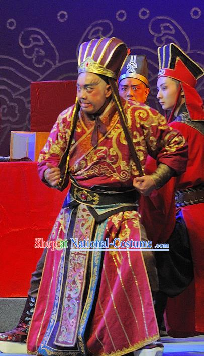 Wo Hu Ling Chinese Sichuan Opera Warrior Tang Dan Apparels Costumes and Headpieces Peking Opera Highlights Wusheng Garment Martial Male Clothing