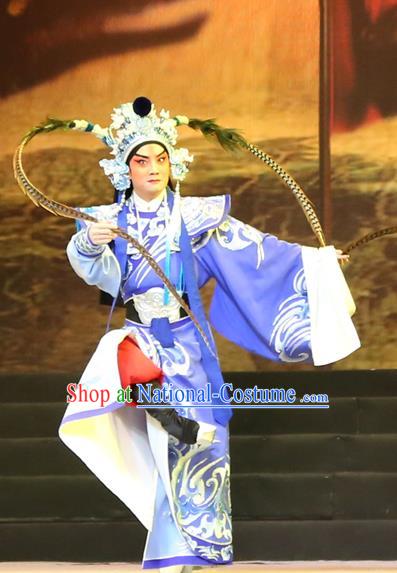 Gao Emperor of Han Chinese Guangdong Opera Wusheng Apparels Costumes and Headpieces Traditional Cantonese Opera Martial Male Garment Takefu Clothing