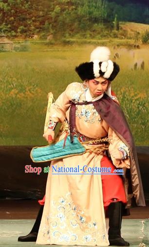 Princess Zhaojun Chinese Guangdong Opera Apparels Costumes and Headwear Traditional Cantonese Opera Garment Official Wang Long Clothing