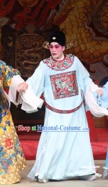 Princess Changping Chinese Guangdong Opera Niche Apparels Costumes and Headwear Traditional Cantonese Opera Xiaosheng Garment Childe Zhou Shixian Clothing