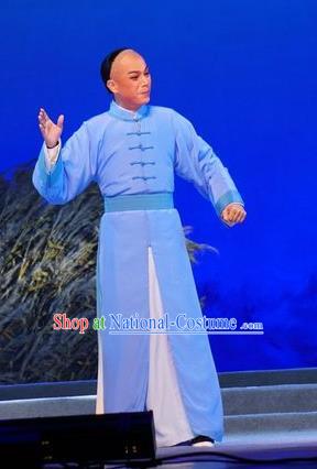 Zhuang Yuan Lin Zhaotang Chinese Guangdong Opera Young Man Apparels Costumes and Headwear Traditional Cantonese Opera Niche Garment Qing Dynasty Scholar Clothing