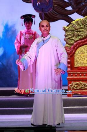 Zhuang Yuan Lin Zhaotang Chinese Guangdong Opera Literatus Apparels Costumes and Headwear Traditional Cantonese Opera Garment Qing Dynasty Scholar Clothing