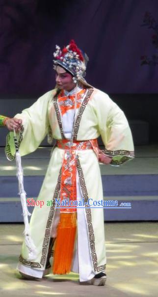 The Strange Stories Chinese Guangdong Opera Wusheng Wang Yuanfeng Apparels Costumes and Headwear Traditional Cantonese Opera Martial Male Garment Clothing