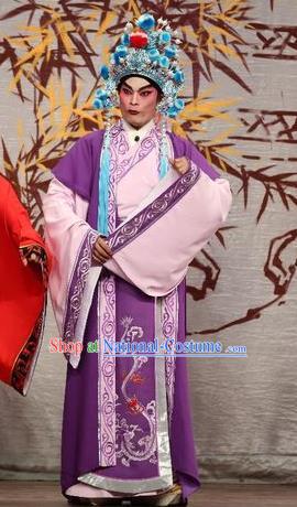 Li Shimin Deng Ji Chinese Guangdong Opera Prince Li Jiancheng Apparels Costumes and Headwear Traditional Cantonese Opera Xiaosheng Garment Young Male Clothing