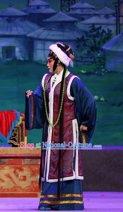 Chinese Cantonese Opera Mistress Garment Shuang Qiang Lu Wenlong Costumes and Headdress Traditional Guangdong Opera Actress Apparels Dame Dress