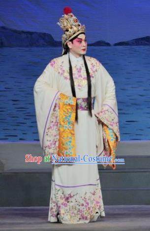 Chinese Traditional Three Kingdoms Period Young Male Apparels Costumes and Headwear Ancient Prince Garment Cao Zhi Clothing