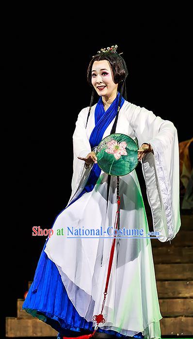 Chinese Historical Drama The Prince of Lanling Ancient Actress Empress Garment Costumes Traditional Stage Show Young Beauty Dress Female Role Apparels and Headdress