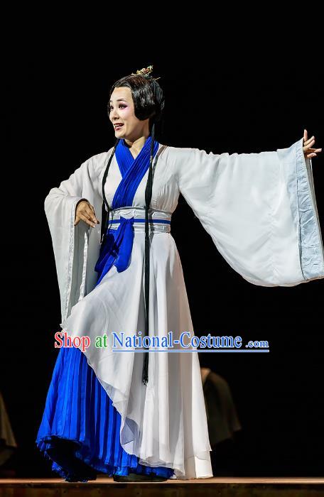 Chinese Historical Drama The Prince of Lanling Ancient Actress Empress Garment Costumes Traditional Stage Show Young Beauty Dress Female Role Apparels and Headdress