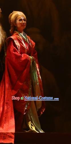 Chinese Historical Drama King of Nanyue Ancient Queen Garment Costumes Traditional Stage Show Countess Dress Han Dynasty Princess Consort Apparels and Headpieces