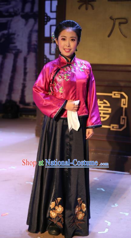 Chinese Historical Drama Autumn Begins Ancient Young Mistress Garment Costumes Traditional Stage Show Dress Qing Dynasty Female Ma Fengming Apparels and Headpieces