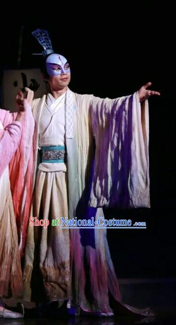 Chinese Traditional Three Kingdoms Period General Clothing Stage Performance Historical Drama The Legend of Zhuge Liang Apparels Costumes Ancient Strategist Zhou Yu Garment and Headwear