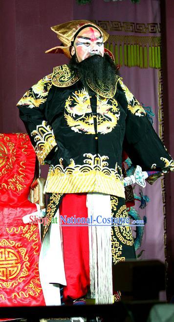 Yang He Tang Chinese Sichuan Opera Takefu Apparels Costumes and Headpieces Peking Opera Highlights Wusheng Garment Martial Male Clothing