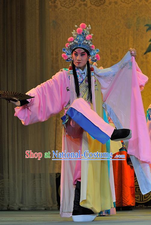 Sui Chao Luan Chinese Sichuan Opera Young Male Apparels Costumes and Headpieces Peking Opera Highlights Xiaosheng Garment Prince Yang Guang Clothing