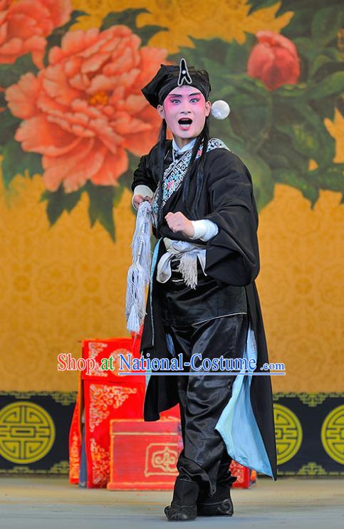 Sui Chao Luan Chinese Sichuan Opera Wusheng Apparels Costumes and Headpieces Peking Opera Highlights Martial Male Garment Swordsman Wu Bao Clothing