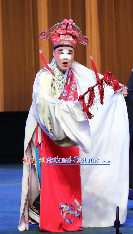 Chinese Sichuan Opera Rich Male Apparels Costumes and Headpieces Peking Opera Highlights Garment Bully Lan Musi Clothing