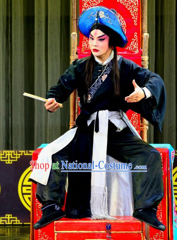 Da Hu Shou Xiao Chinese Sichuan Opera Goatherd An Jingsi Apparels Costumes and Headpieces Peking Opera Highlights Martial Male Garment Wusheng Clothing