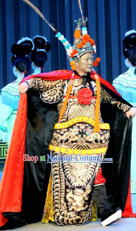 Lady Macbeth Chinese Sichuan Opera General Apparels Costumes and Headpieces Peking Opera Highlights Military Officer Garment Armor Clothing