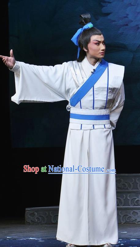 Princess Turandot Chinese Sichuan Opera Young Male Apparels Costumes and Headpieces Peking Opera Highlights Garment Swordsman Clothing