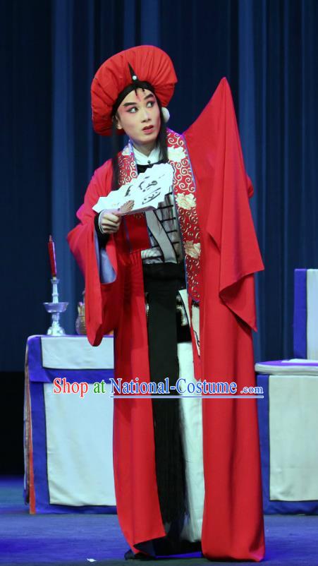 Bai Mian Hu Xiao Fang Chinese Sichuan Opera Bully Apparels Costumes and Headpieces Peking Opera Highlights Wusheng Garment Brigand Xiao Fang Clothing