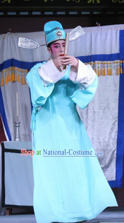 The Romance of Hairpin Chinese Sichuan Opera Niche Apparels Costumes and Headpieces Peking Opera Highlights Young Male Garment Scholar Wang Shipeng Clothing