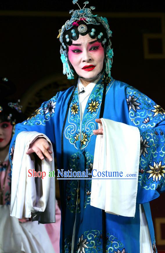 Chinese Sichuan Opera Highlights Rich Dame Garment Costumes and Headdress Cui Xiang Ji Traditional Peking Opera Elderly Female Dress Mistress He Apparels