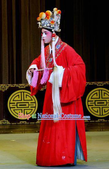 Chinese Sichuan Opera Eunuch Guo Huai Apparels Costumes and Headpieces Peking Opera Highlights Clown Garment Court Servant Clothing