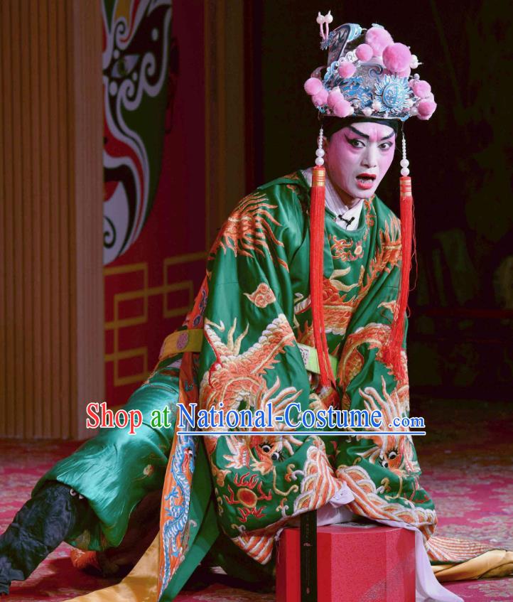 Chinese Sichuan Opera Court Servant Apparels Costumes and Headpieces Peking Opera Highlights Eunuch Chen Lin Garment Clothing