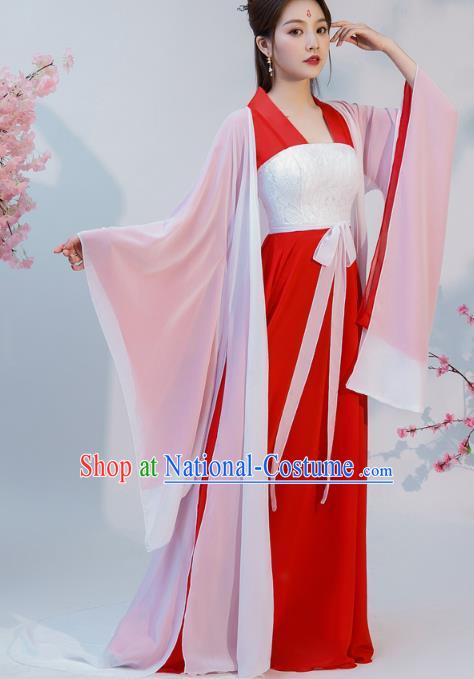 Chinese Ancient Drama Noble Infanta Hanfu Dress Apparels Traditional Song Dynasty Patrician Lady Historical Costumes