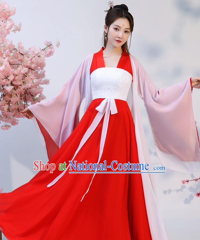 Chinese Ancient Drama Noble Infanta Hanfu Dress Apparels Traditional Song Dynasty Patrician Lady Historical Costumes