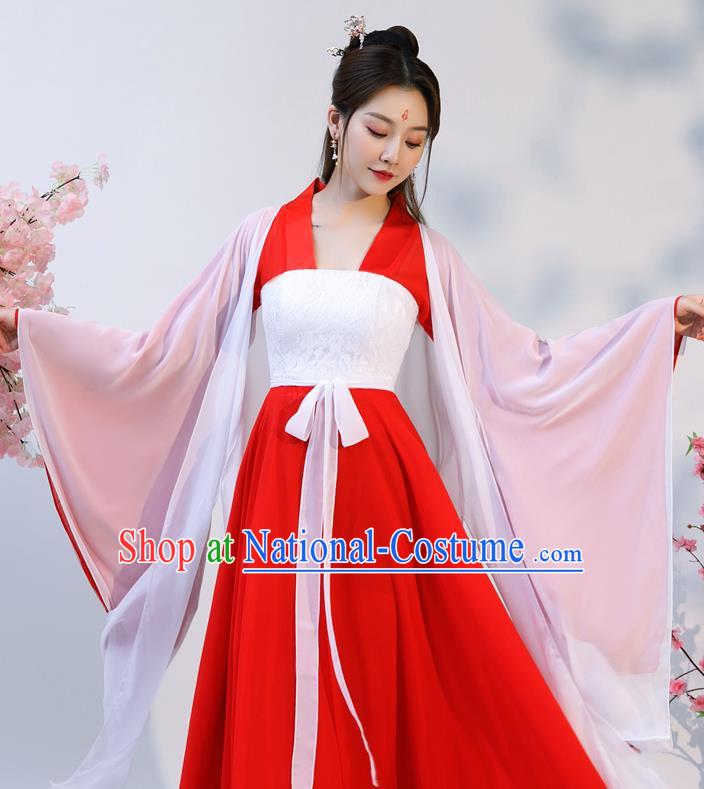 Chinese Ancient Drama Noble Infanta Hanfu Dress Apparels Traditional Song Dynasty Patrician Lady Historical Costumes