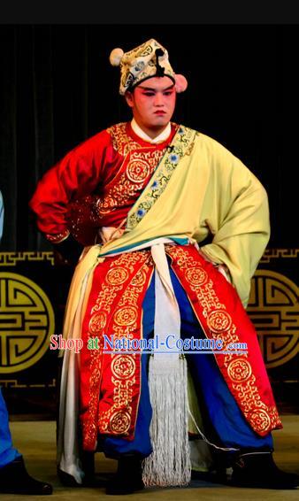 Da Pan Mountain Chinese Sichuan Opera Wusheng Apparels Costumes and Headpieces Peking Opera Highlights Martial Male Garment Soldier Clothing