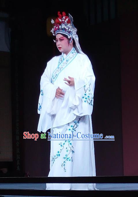 La Lang Pei Chinese Sichuan Opera Young Man Apparels Costumes and Headpieces Peking Opera Highlights Xiaosheng Garment Scholar Clothing