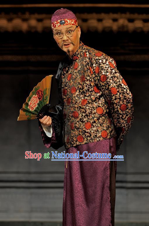 Gua Yin Zhi Xian Chinese Sichuan Opera Private Adviser Apparels Costumes and Headpieces Peking Opera Highlights Secretary Lan Garment Clothing