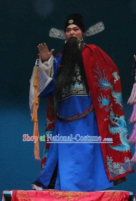 Legend of Liu Yuniang Chinese Sichuan Opera Laosheng Apparels Costumes and Headpieces Peking Opera Highlights Elderly Male Garment official Ma Zhou Clothing