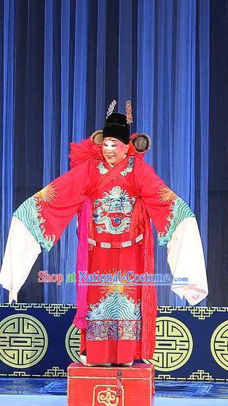 Hua Wenfang Qiang Qin Chinese Sichuan Opera Bully Apparels Costumes and Headpieces Peking Opera Highlights Clown Garment Childe Clothing