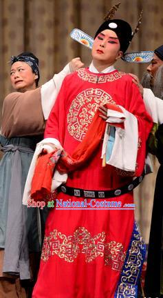 He Feng Qun Chinese Bangzi Opera Number One Scholar Apparels Costumes and Headpieces Traditional Hebei Clapper Xiaosheng Garment Niche Mei Tingxuan Clothing