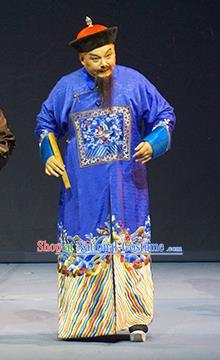 Cao Xie Xian Ling Chinese Sichuan Opera Magistrate Apparels Costumes and Headpieces Peking Opera Highlights Official Garment Ji Dakui Clothing