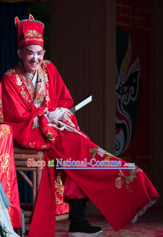 Chinese Sichuan Opera Childe Apparels Costumes and Headpieces Peking Opera Highlights Garment Bully Ma Sancai Clothing