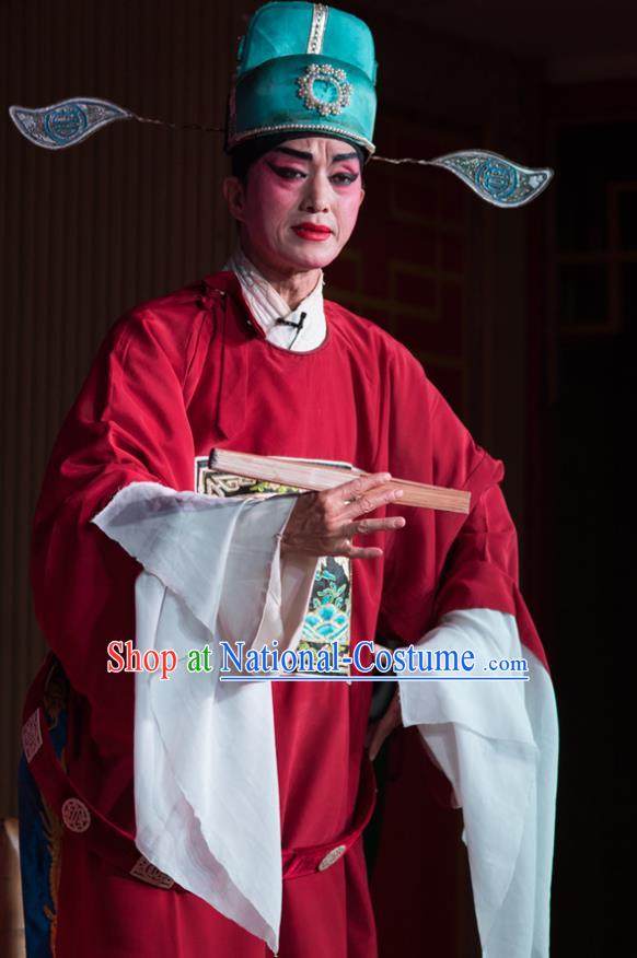 Chinese Sichuan Opera Scholar Feng Yulin Apparels Costumes and Headpieces Peking Opera Highlights Niche Garment Young Male Clothing