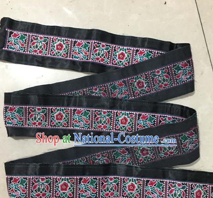 Chinese Traditional Embroidered Flowers Patch Decoration Embroidery Applique Craft Embroidered Ribbon Band Accessories