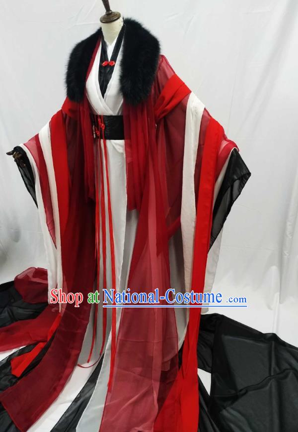 Top Chinese Cosplay King Wedding Costume Ancient Swordsman Royal Highness Clothing for Men