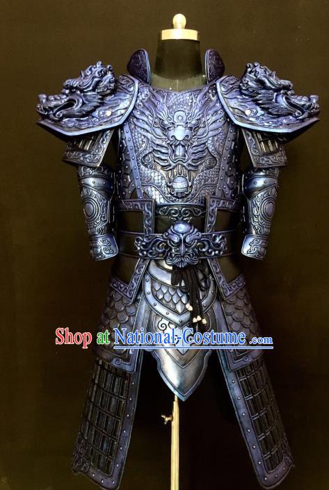Traditional Chinese Cosplay Han Dynasty Military Officer Body Armor Outfits Ancient Film General Armour Costumes
