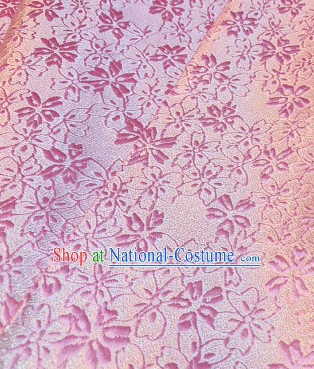 Asian Chinese Traditional Pattern Design Pink Brocade Silk Fabric Tang Suit Tapestry Satin Material DIY Cheongsam Damask