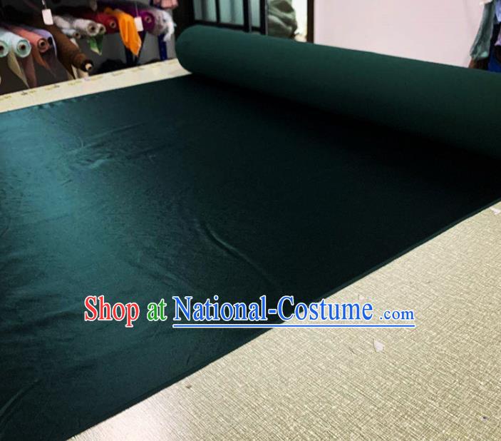 Chinese Cheongsam Classical Dark Green Watered Gauze Asian Top Quality Silk Material Cloth Fabric