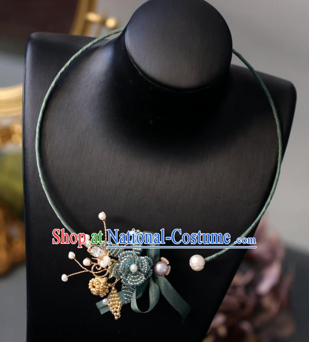 Baroque Handmade Beads Necklace Jewelry Accessories European Retro Necklet for Women