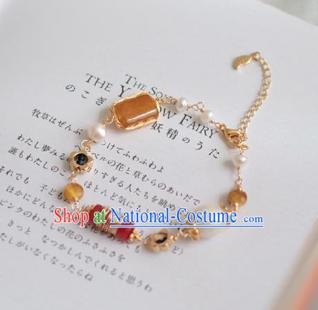 Baroque Handmade Agate Jewelry Accessories European Novel Design Jade Bracelet for Women