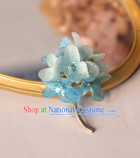 Top Grade Classical Blue Bouquet Brooch Accessories Handmade Sweater Flowers Breastpin Ornaments for Women